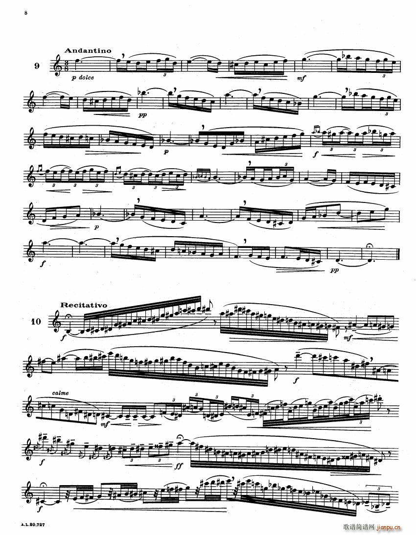 E Bozza 18 tudes Pour Hautbois(V)8