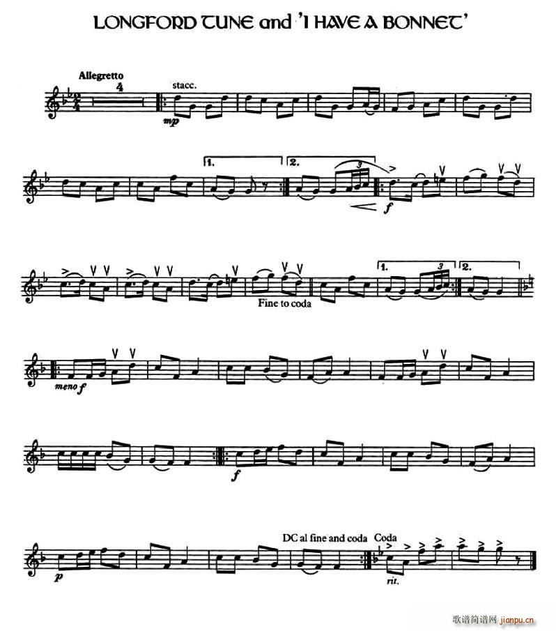Longford Tune and I Have a Bonnet (i)m{(ʮּ)1