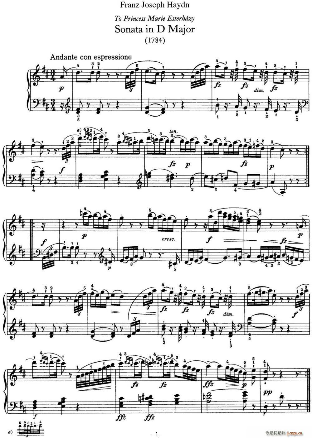 D Q Hob XVI 42 in D major(V)1
