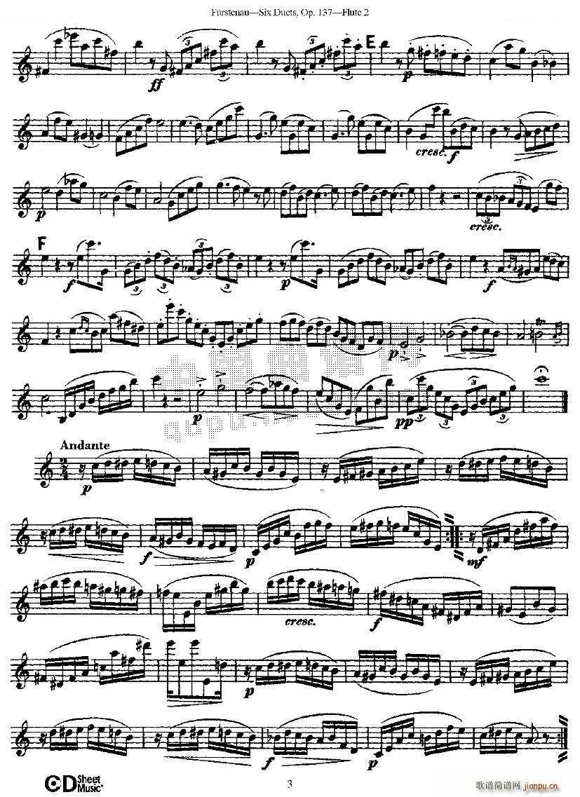 Six Duets Op 137 ֮һ  Ʒ 137̖ ~(V)8