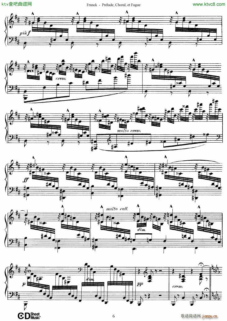 Franck Prlude Choral et Fugue(V)6