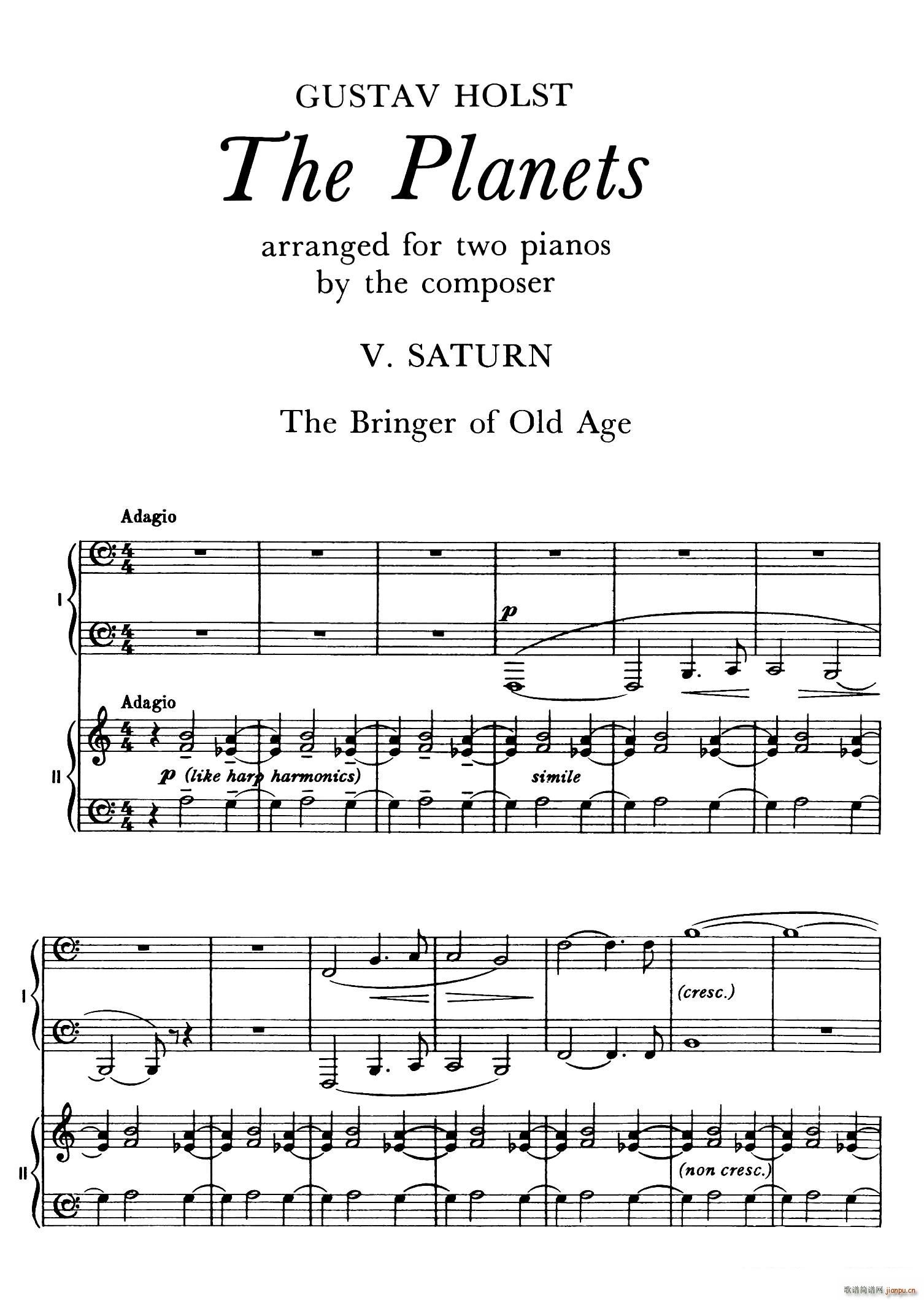 The Planets Op 32 p  嘷(l )  ʹ(V)1