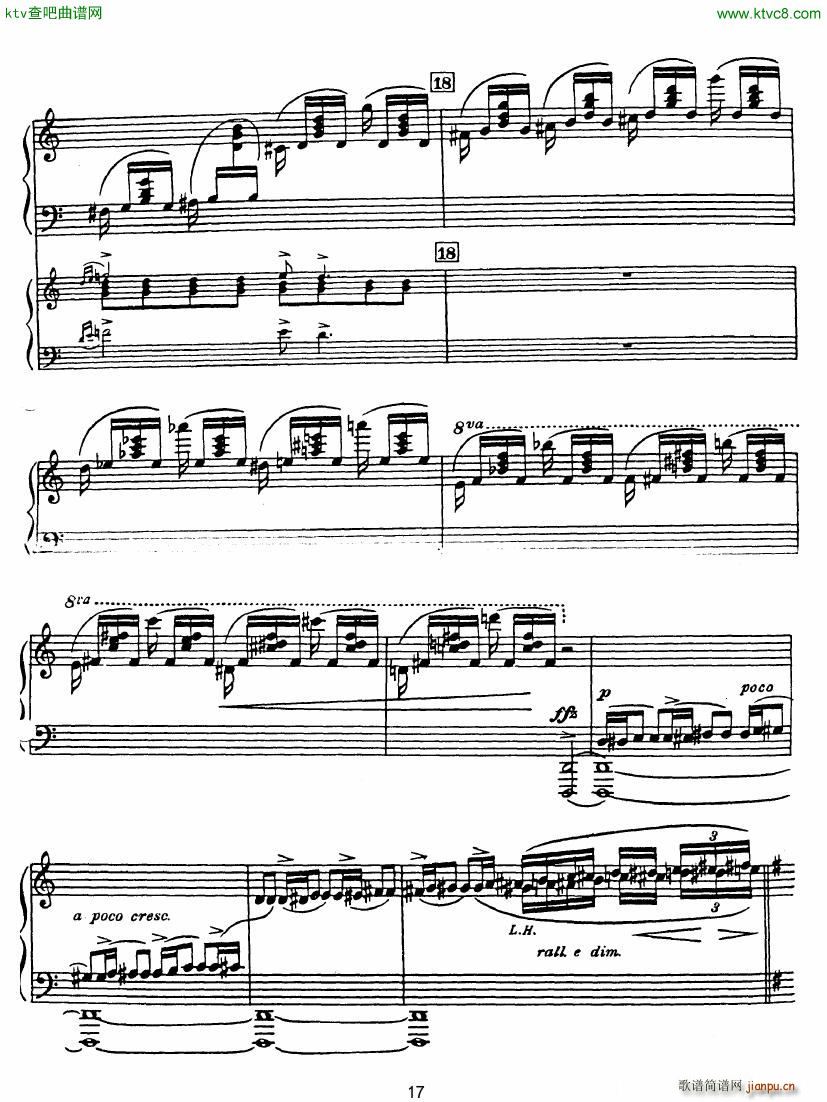 Rhapsody in Blue in Bb major Duet(V)17