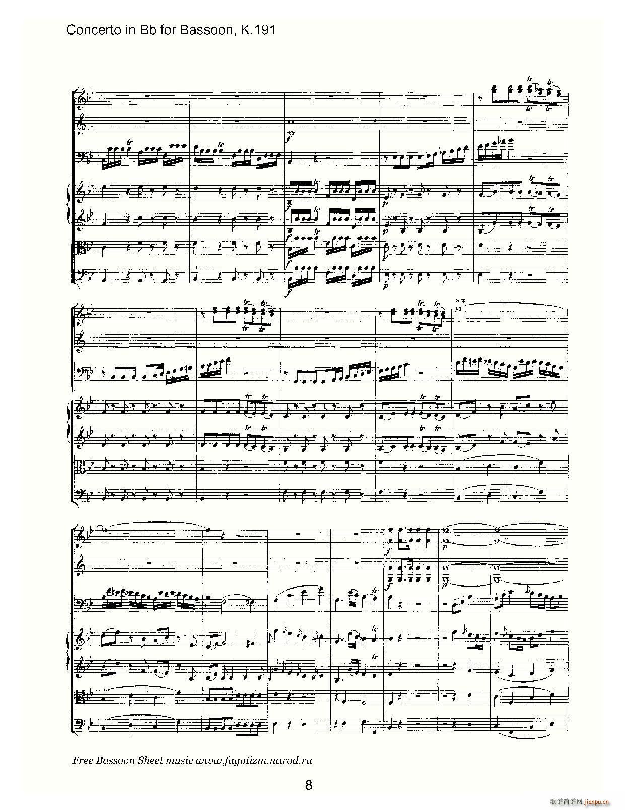 mozart score Ī(V)8