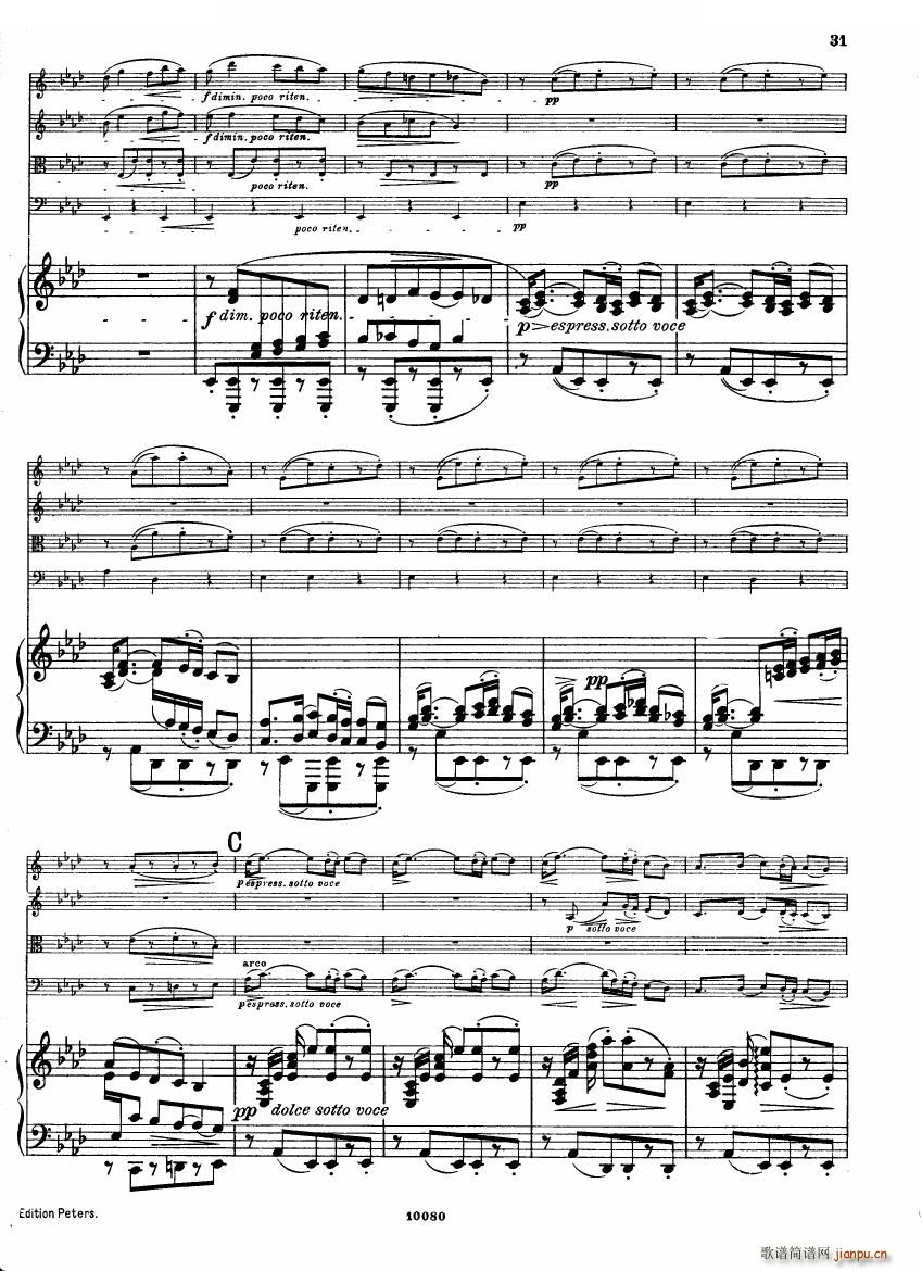 Brahms op 34 Piano Quintet f minor score һ(V)29