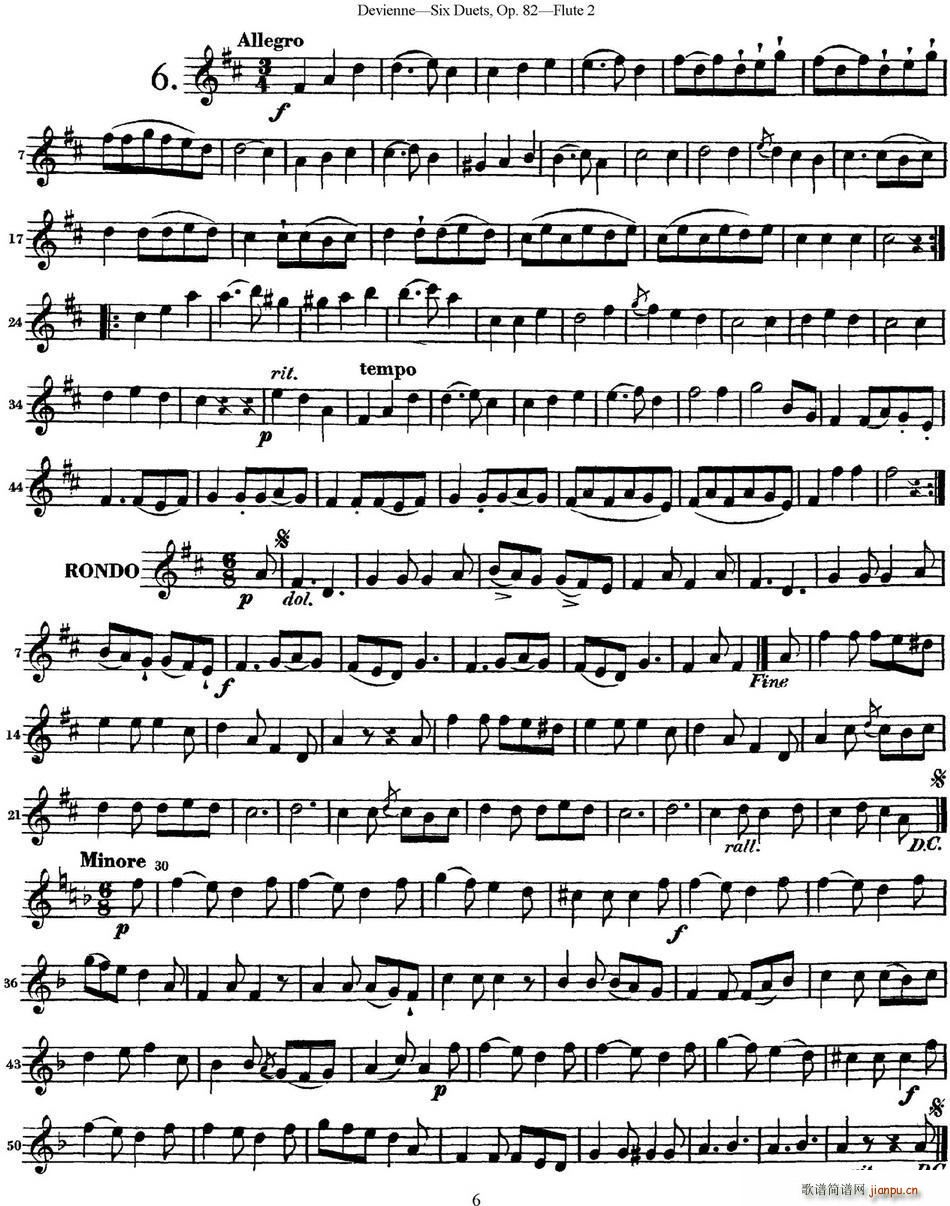 ¾S{(g)L(chng)ѶСOp 82 Flute 2 NO 6(ѺV)1