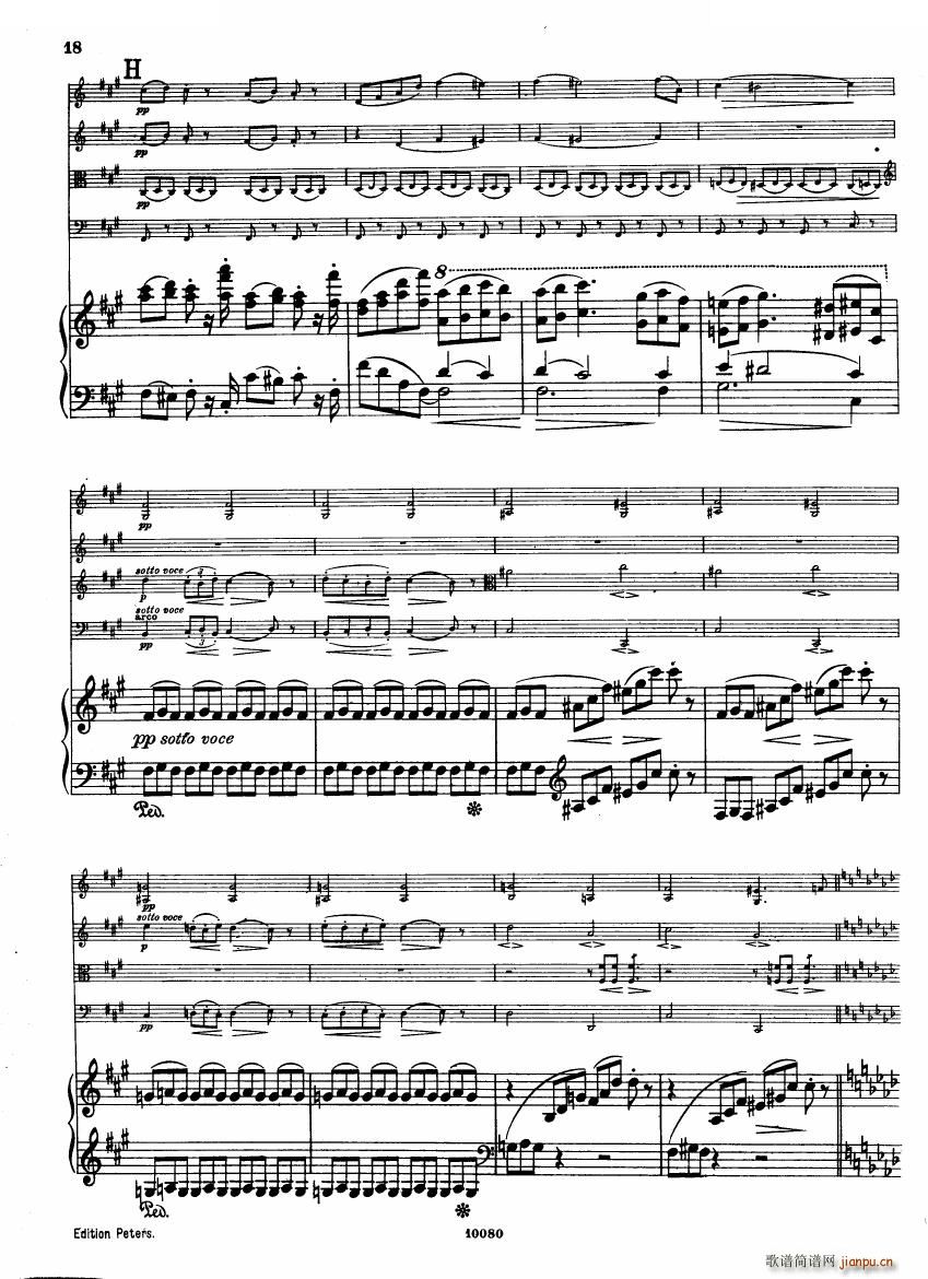 Brahms op 34 Piano Quintet f minor score һ(V)16