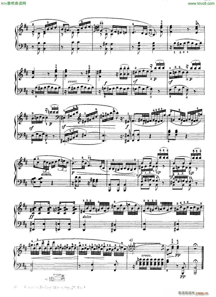 Clementi 25 5 Sonata Fsharp minor(V)13