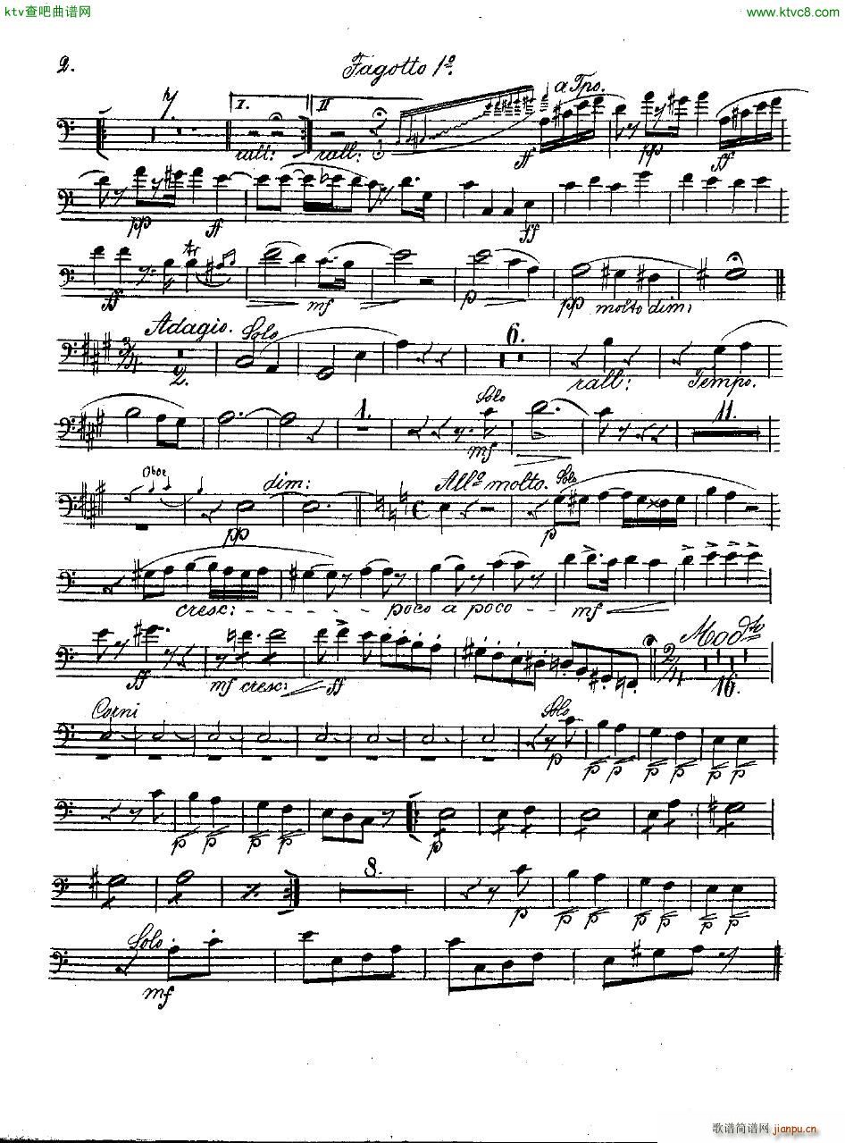 Andersen op 2 Ungarische Fantasie orch parts(V)37