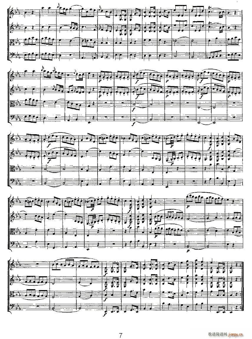Quartet No 7 in Eb Major K 160 E{Ҙ(l )(V)7