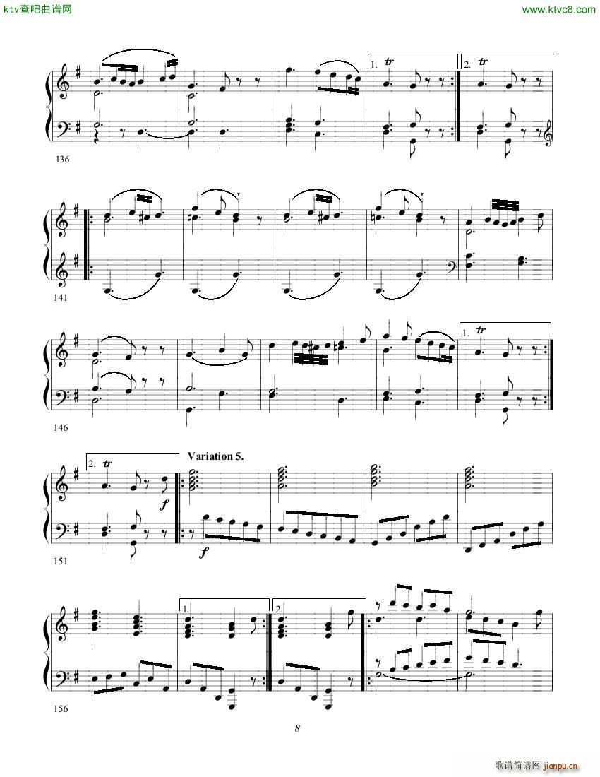 Clementi op 1a No 3 Sonate G major(V)8