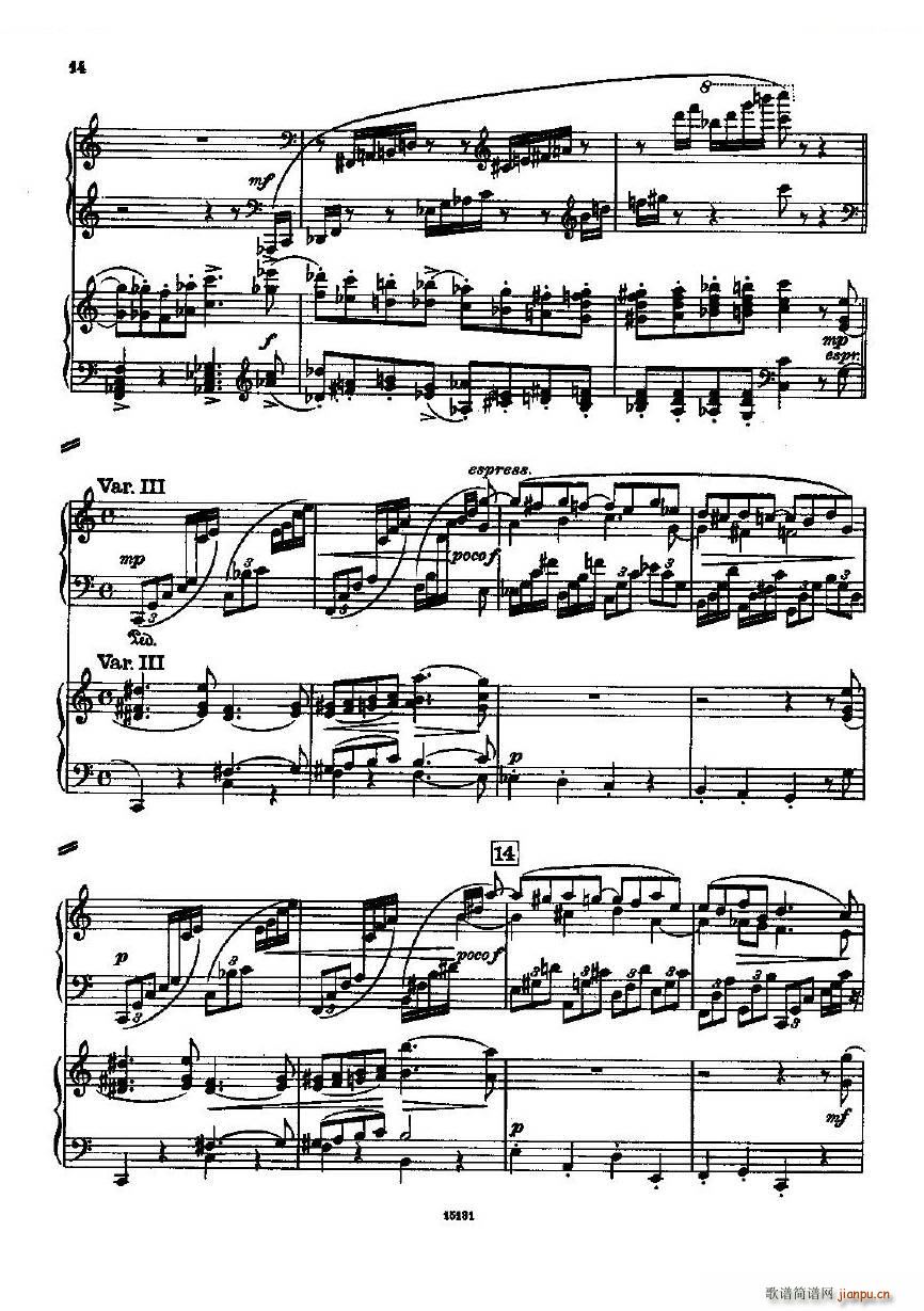 Dohnanyi Variations Nursery Rhyme Op25 һ(V)14