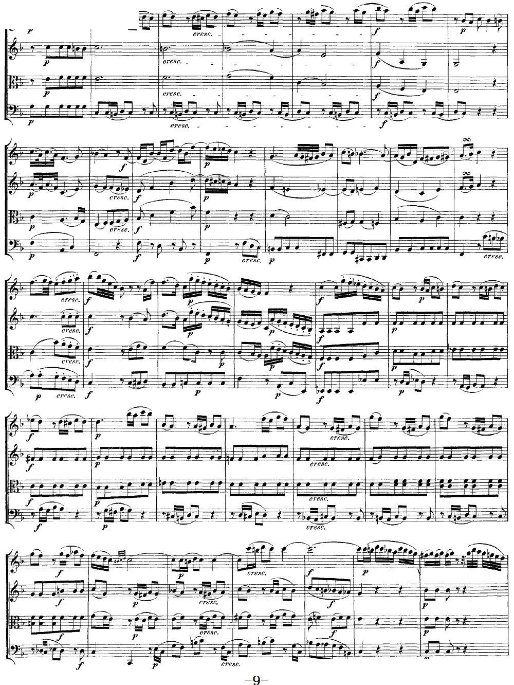 Mozart Quartet No 19 in C Major K 465(V)9