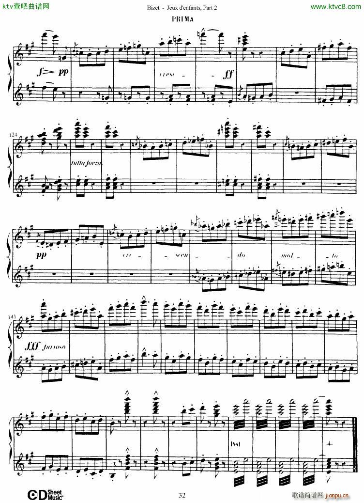 Bizet Jeaux d Enfants Part II(V)33