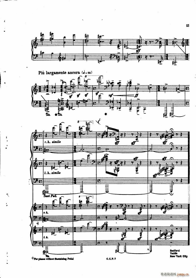 copland piano variations(V)14