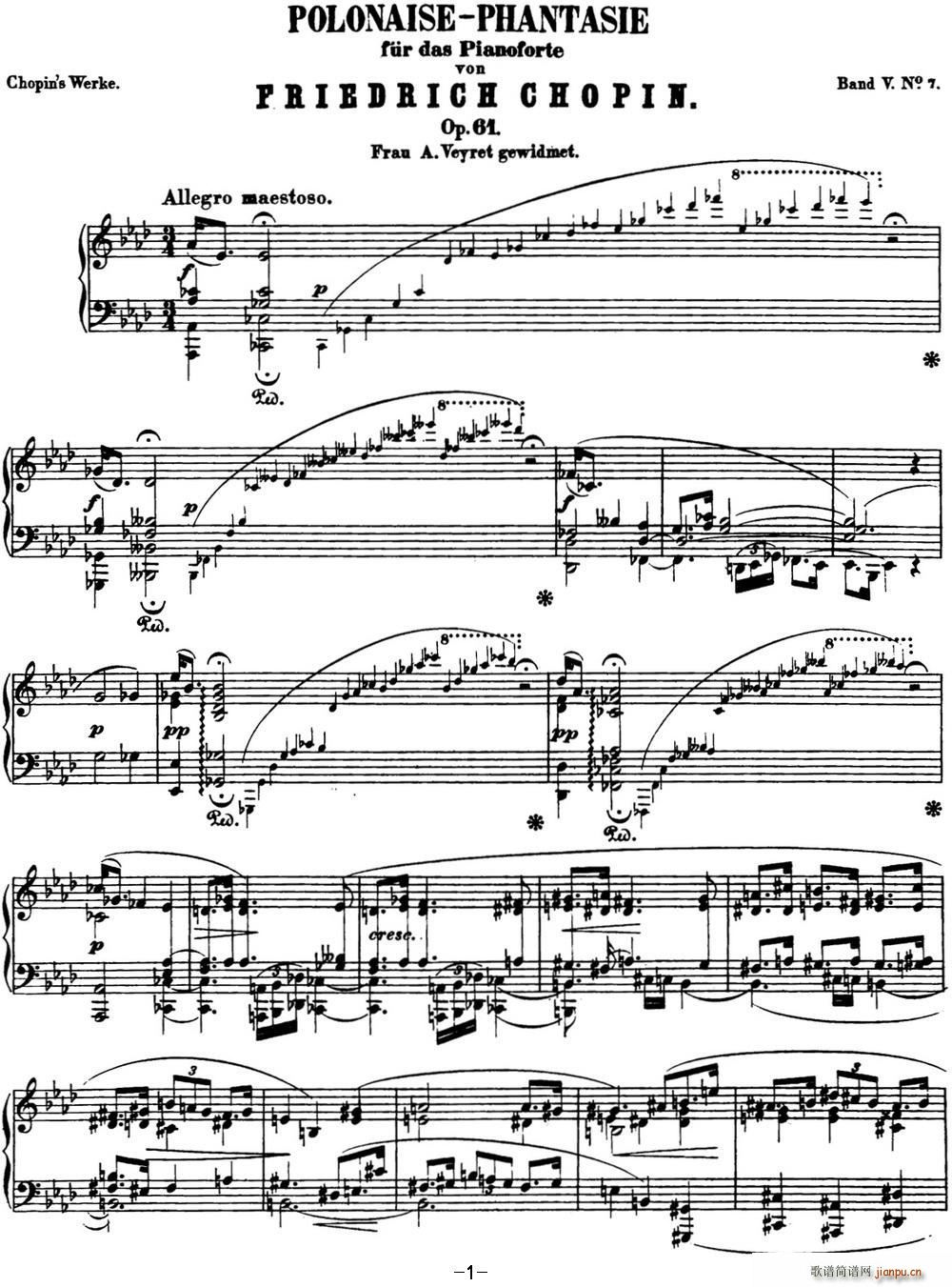 Ф 벨m Op 61 A{ Polonaise(V)1