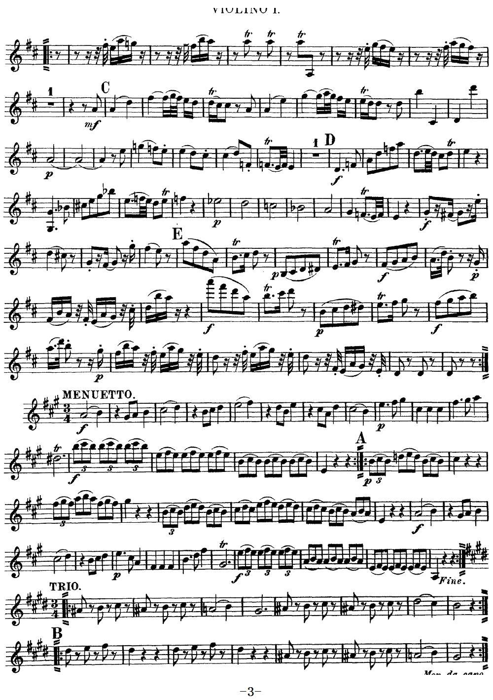 Mozart Quartet No 9 in A Major K 169 Violin 1(ʮּ)3
