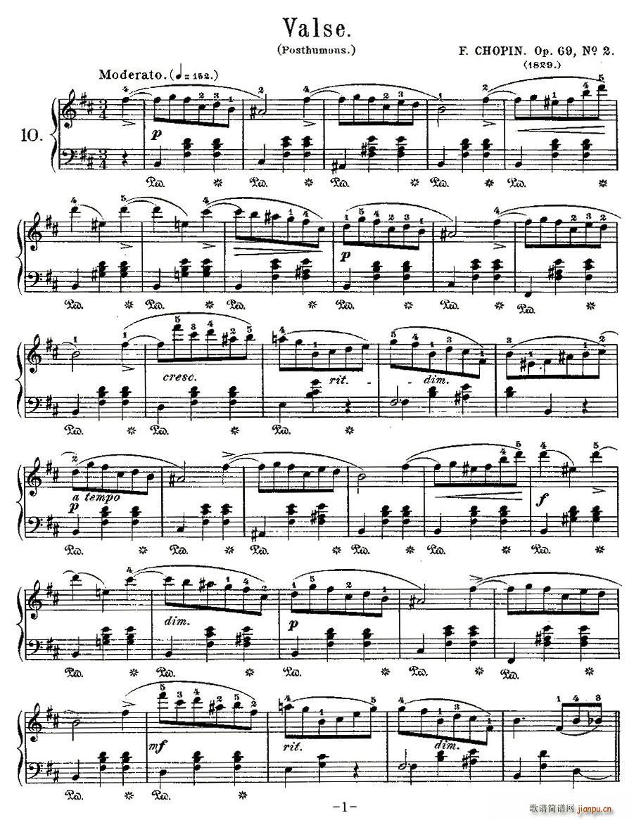 valseOp.69, No.2(ʮּ)1