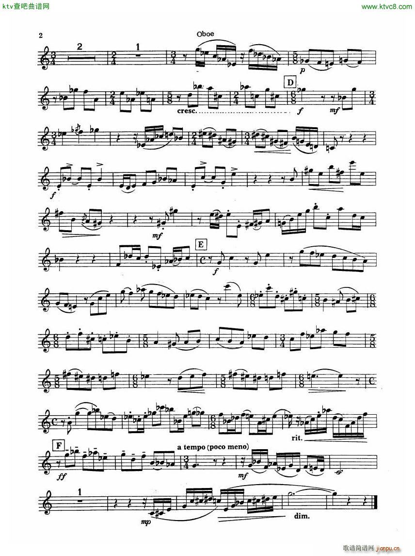 Madeleine Dring Trio For Flute Oboe And Piano(V)7