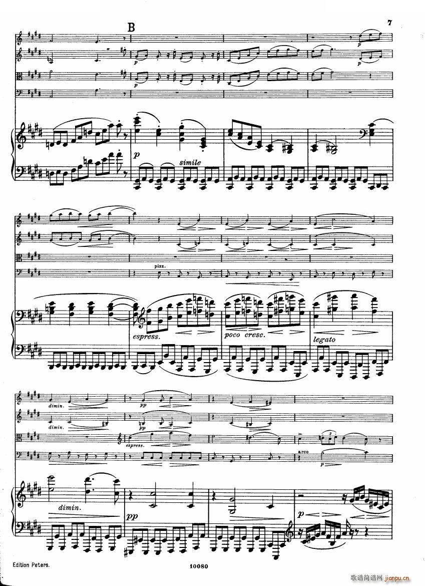 Brahms op 34 Piano Quintet f minor score һ(V)6