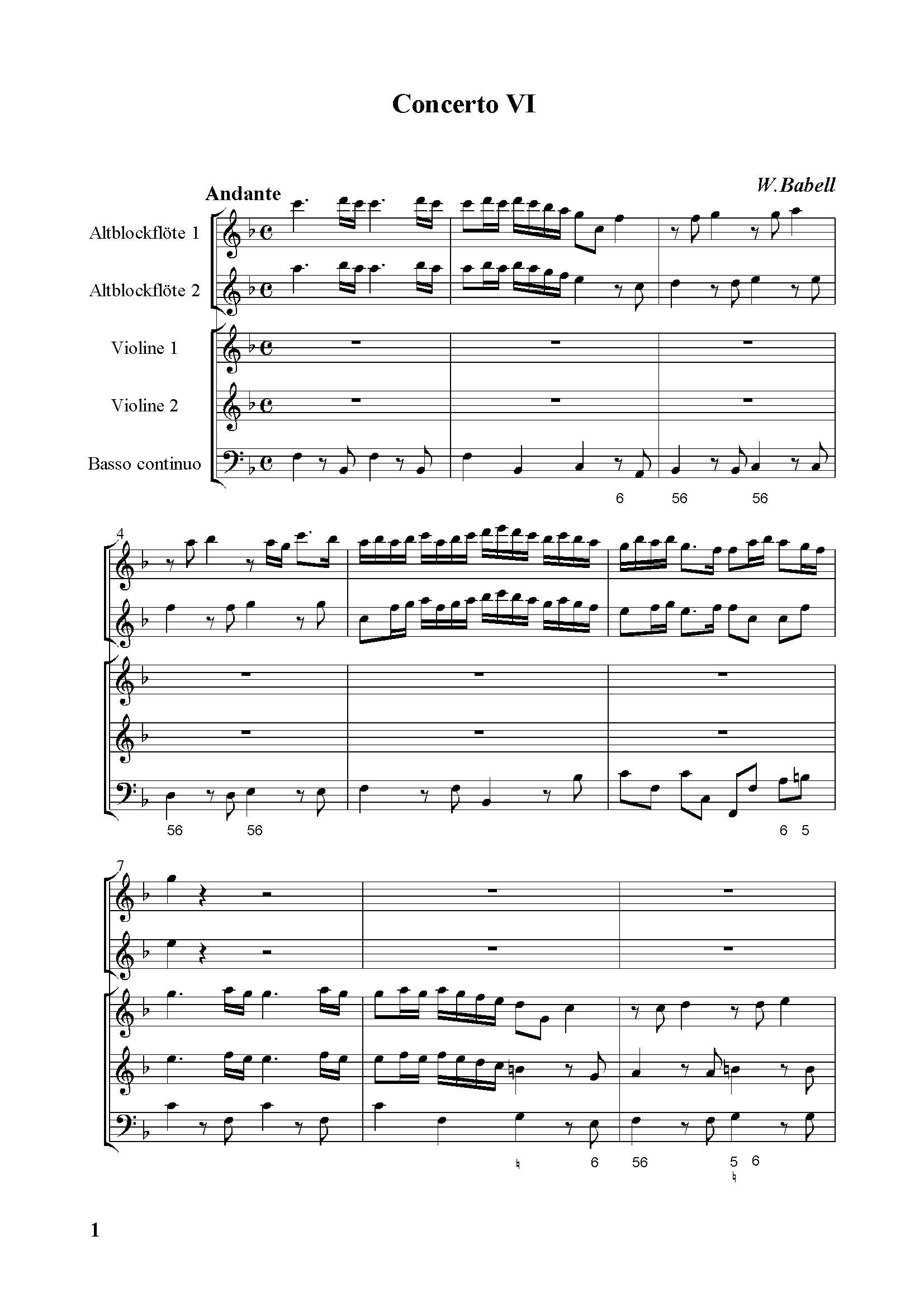Concerto 6 f(xi)(V)1