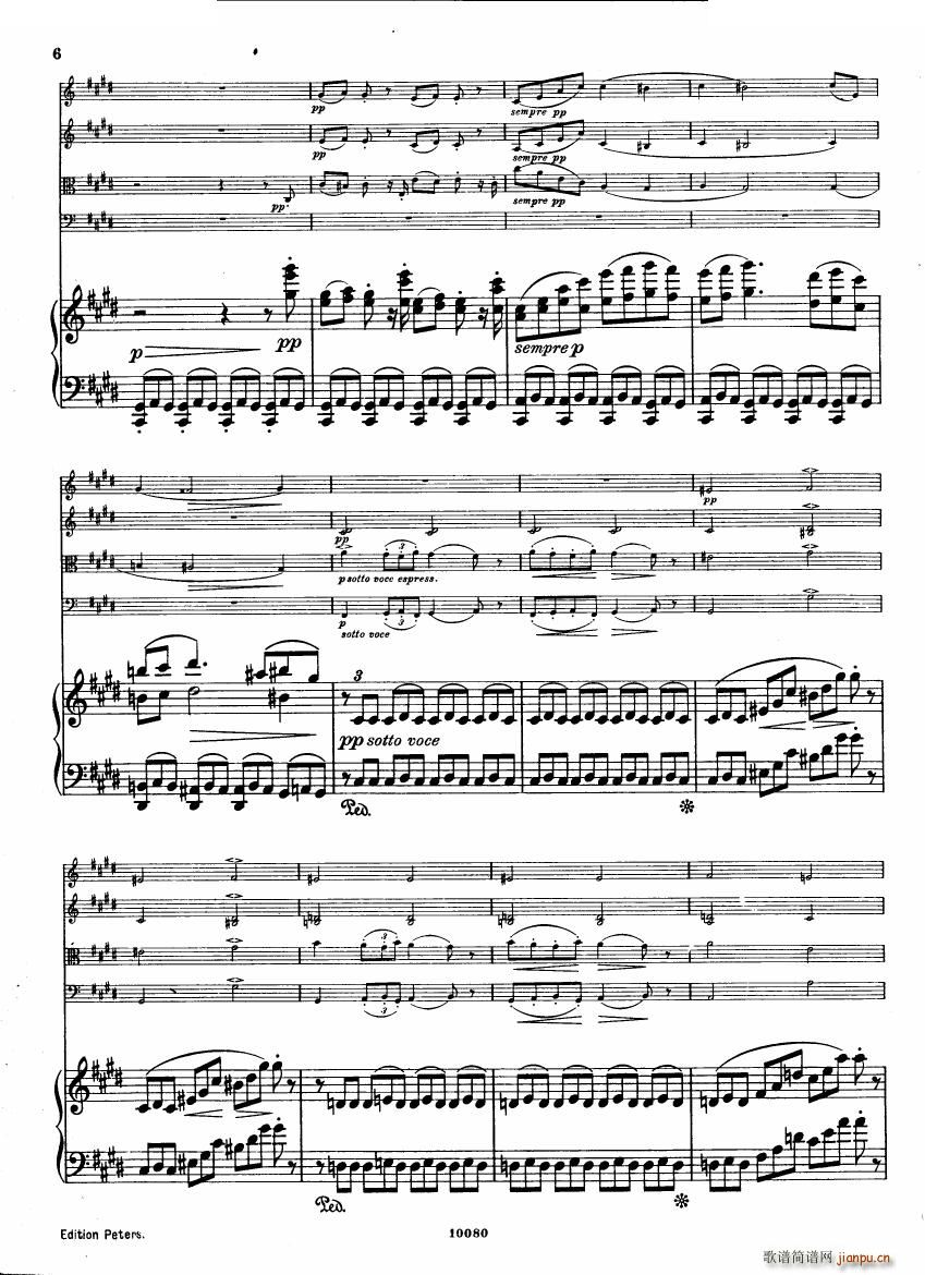 Brahms op 34 Piano Quintet f minor score һ(V)5