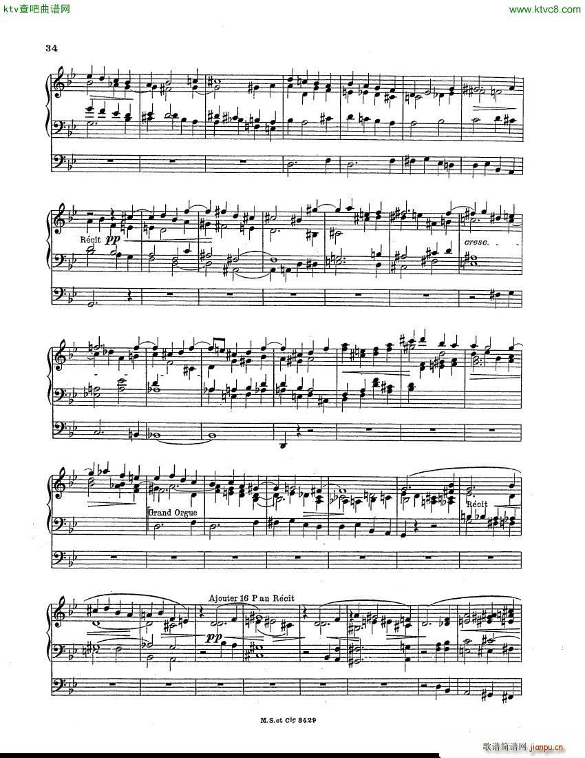 Berthier Paul Variations pour Grand orgue(V)5