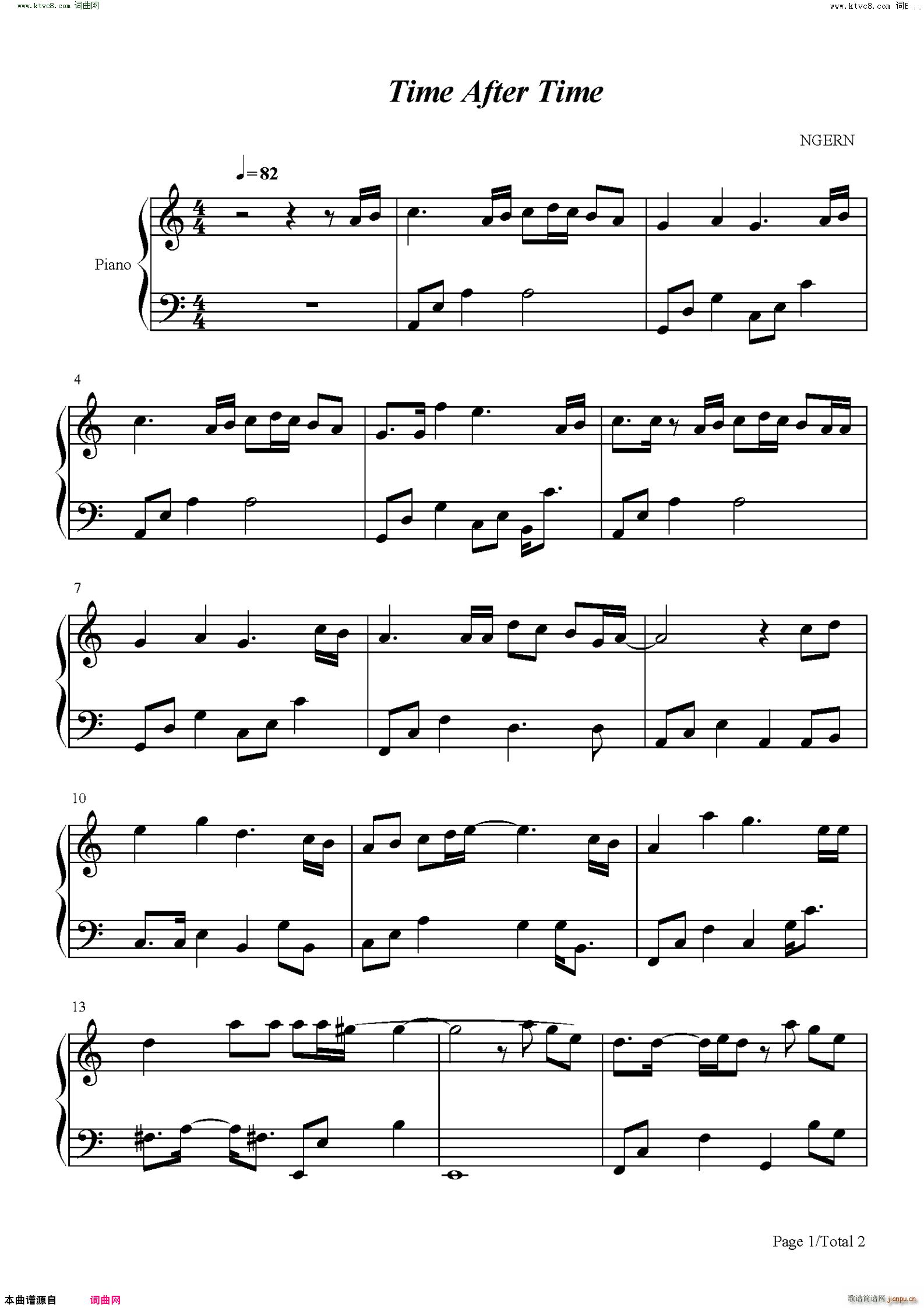 Time After Time C{(jin)ΰ Time After Time 褦֤(V)1