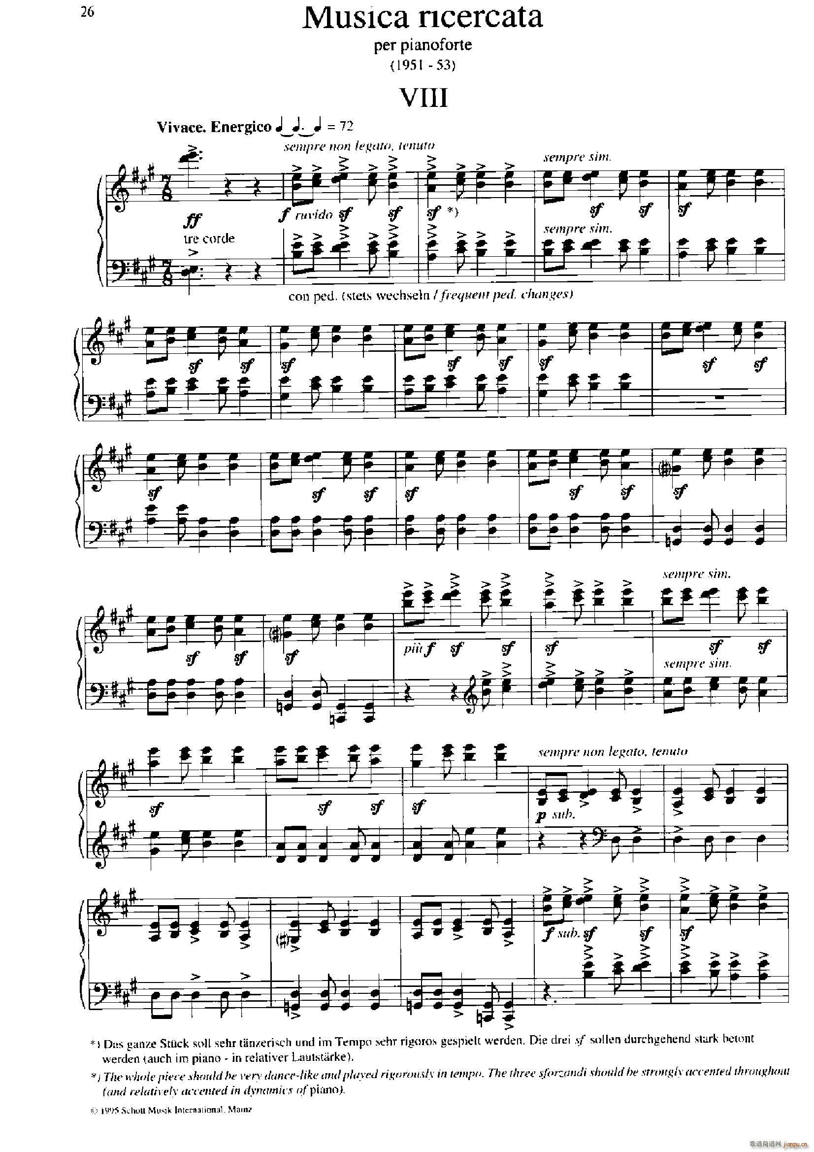 Musica Ricercata (l ) 8(V)1