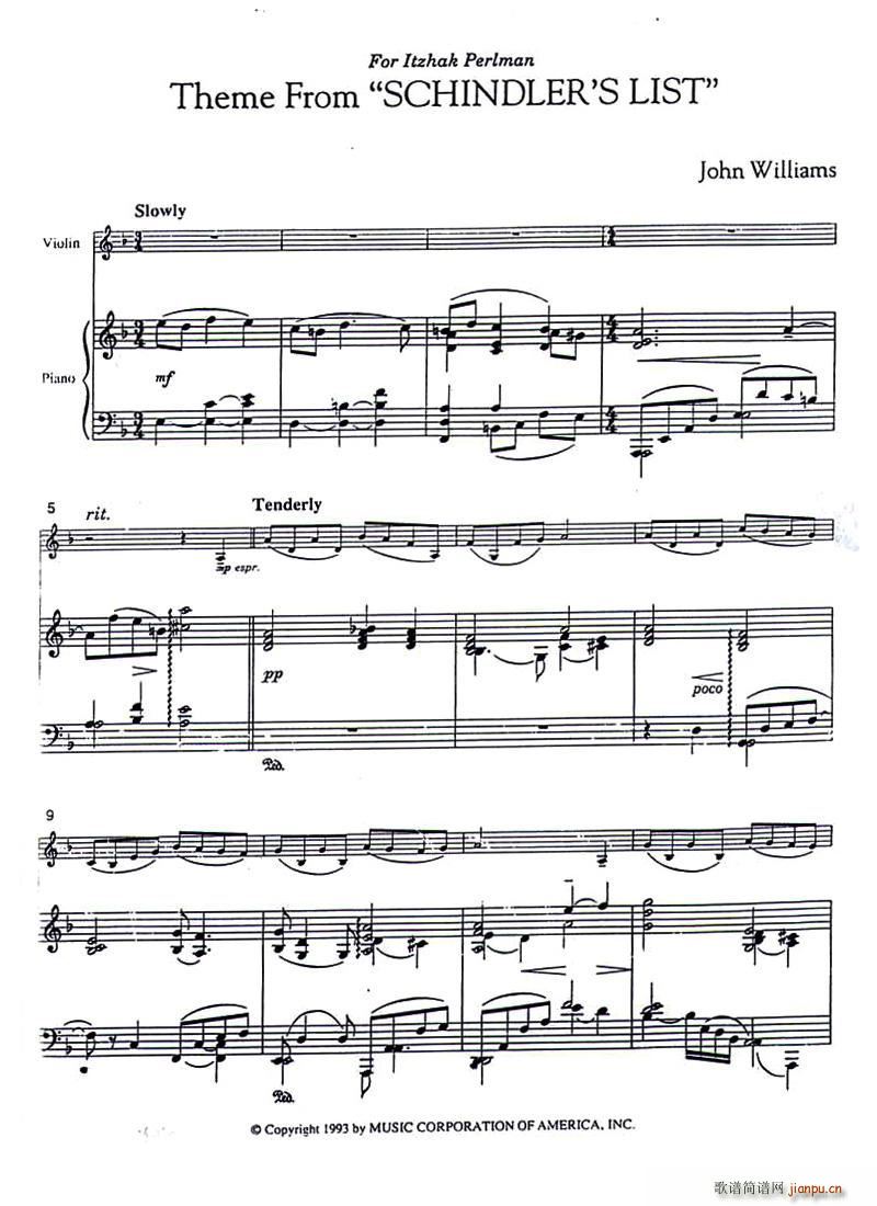 Theme From SCHINDLER S LIST յ } (ʮּ)1