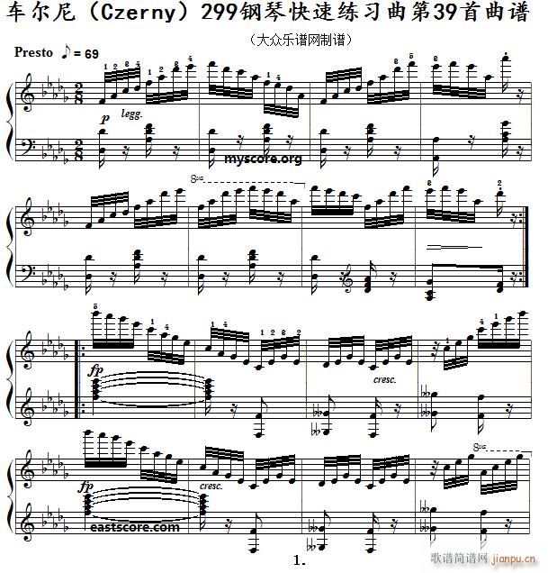 ܇(ch) ٿپ Czerny 299 39 ʾ(V)1