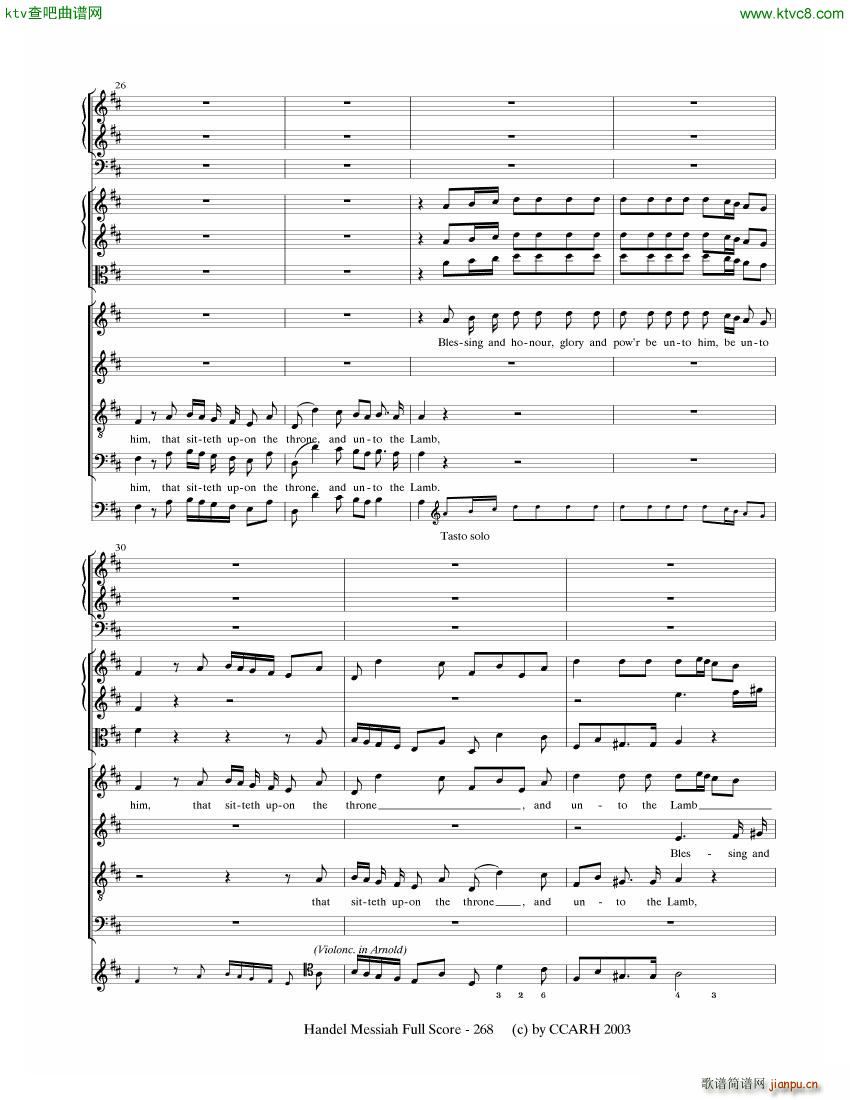 G F Handel Messiah Open Score (V)22