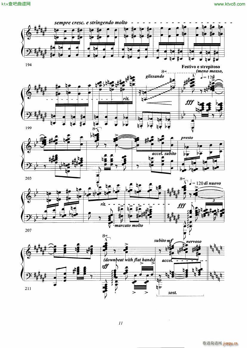 Cadenza for Liszt s Hungarian Rhapsody No 2(V)11
