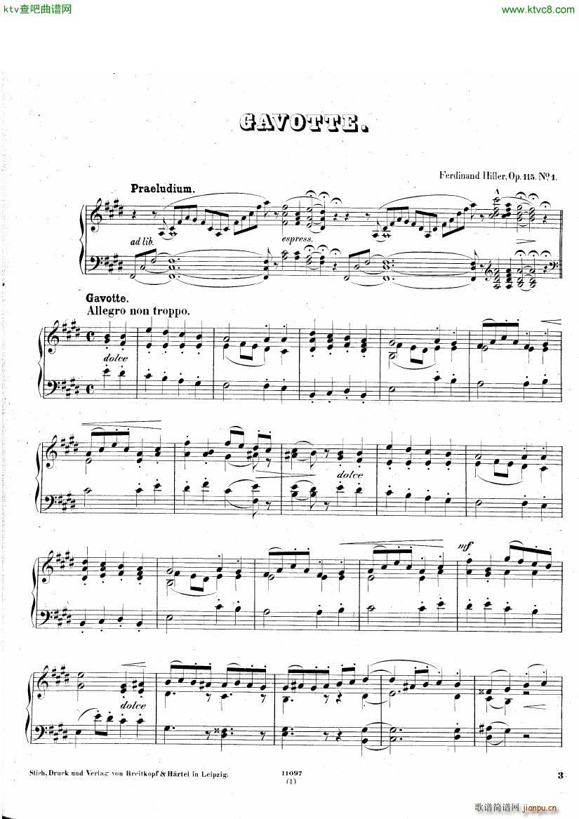 hiller 115 gavotte sarabande courante(V)1