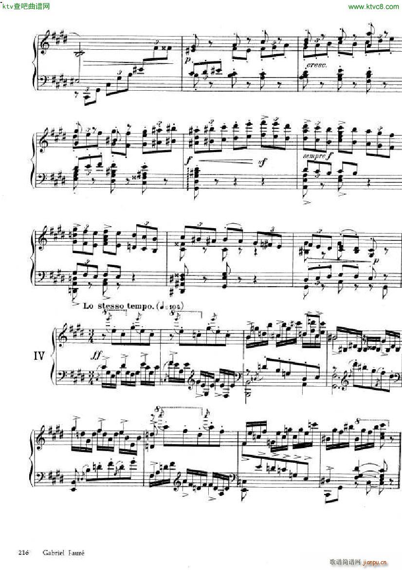 Faur Theme et variations opus 73(V)6