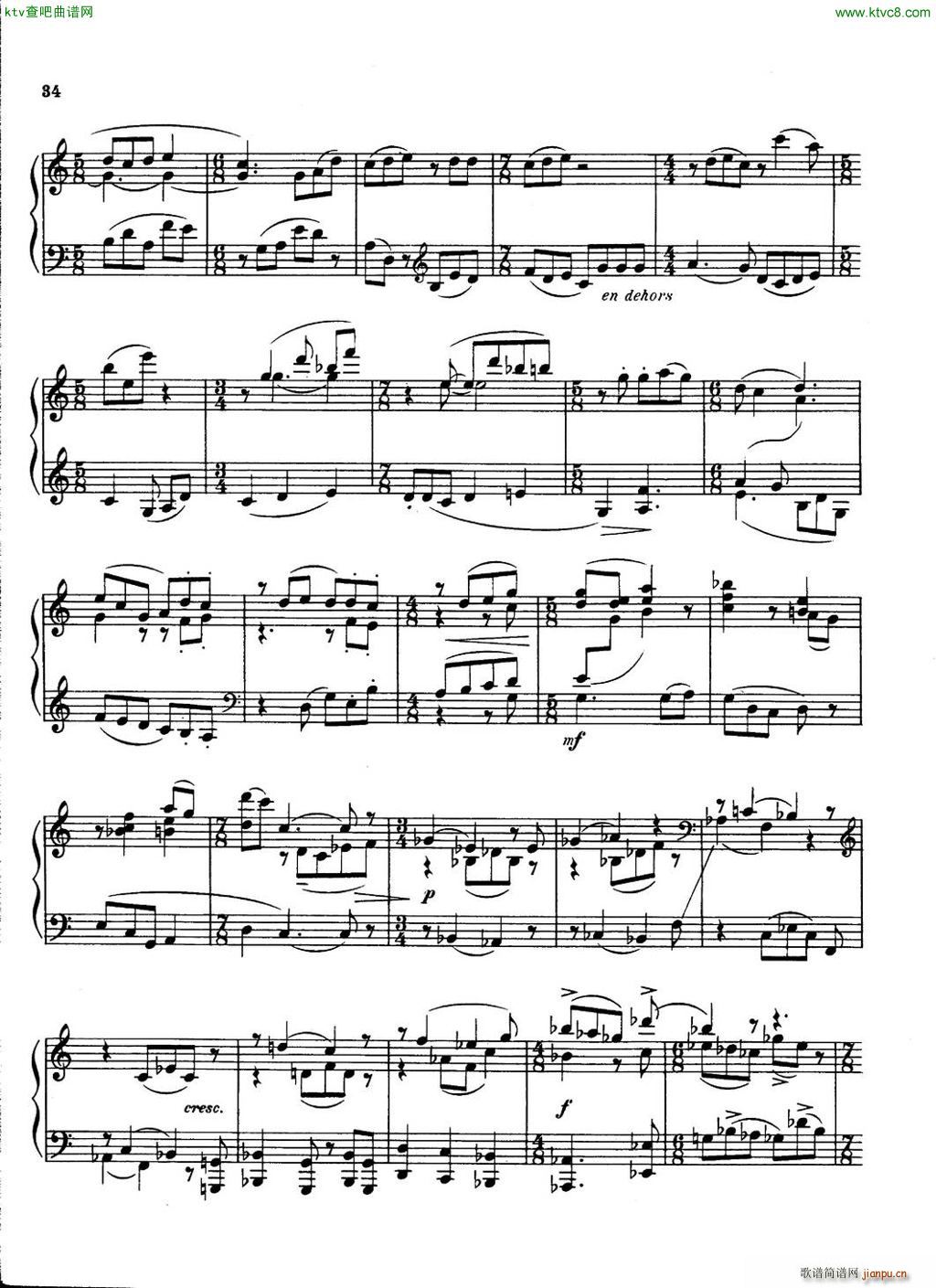Carter Piano Sonata(V)34
