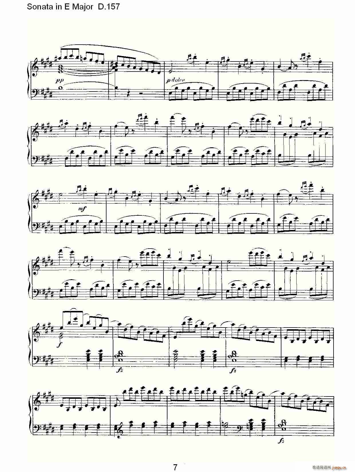 Sonata in E Major D.157(ʮּ)7