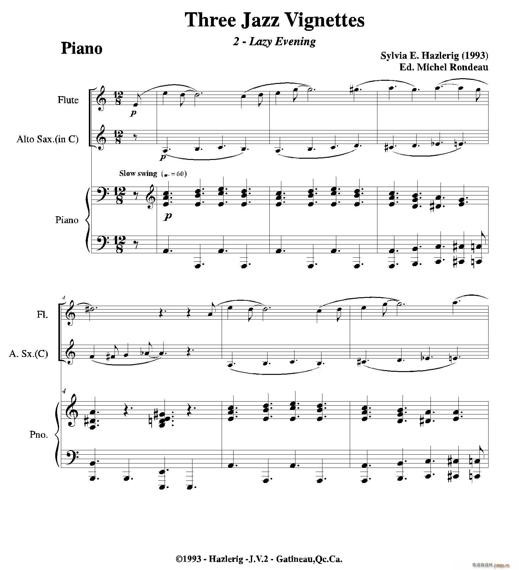 Three jazz vignettes ڶ(l ) (V)1