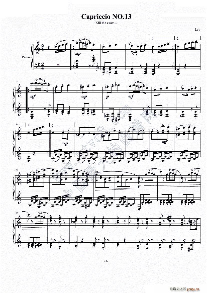 Capriccio NO 13(V)1