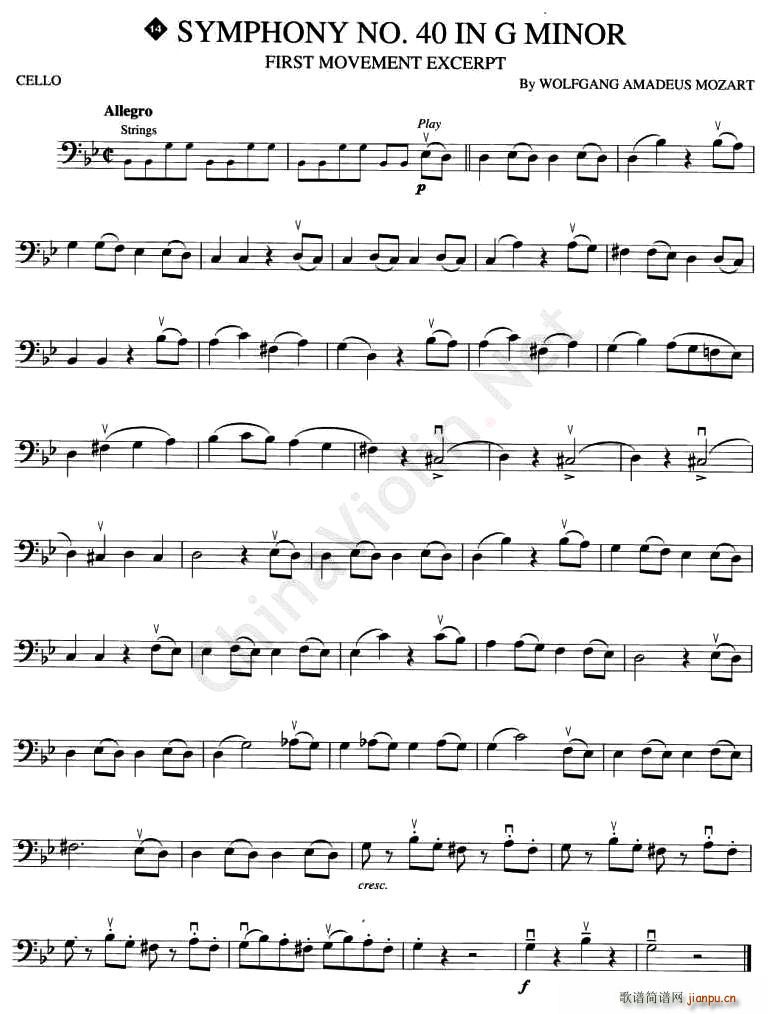 SYMPHONY No.40 IN G MINOR(V)1