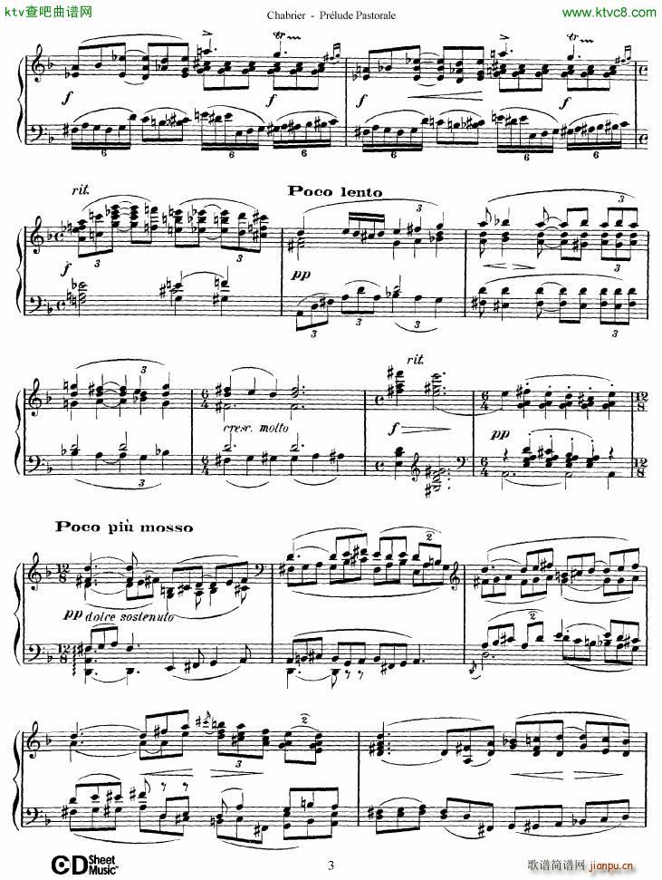 Chabrier Prelude Pastorale(V)3