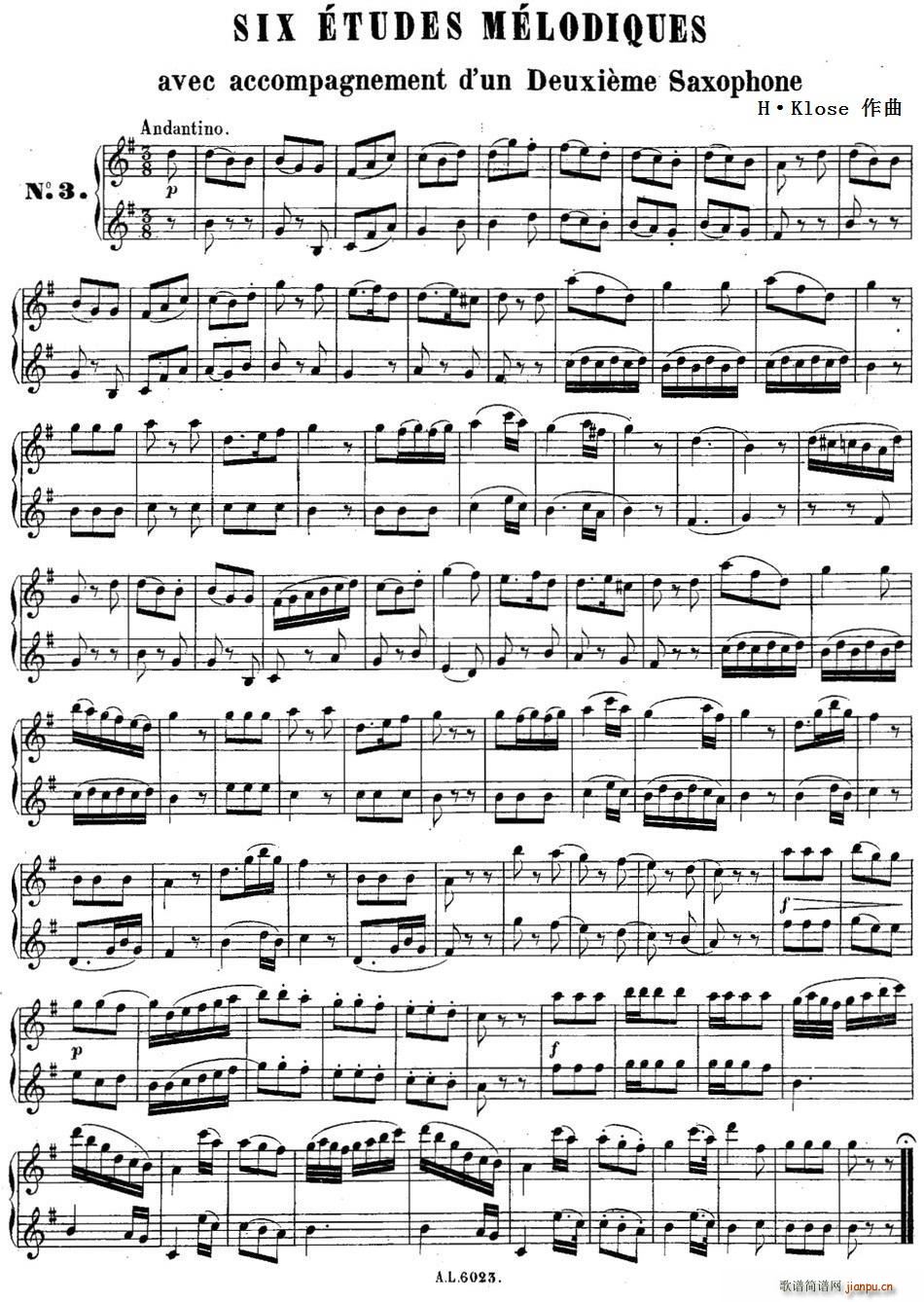 H Kloseྚ No 3(V)1