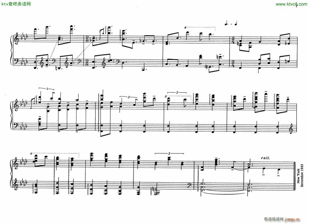 Berio 6 Encores for Piano(V)7