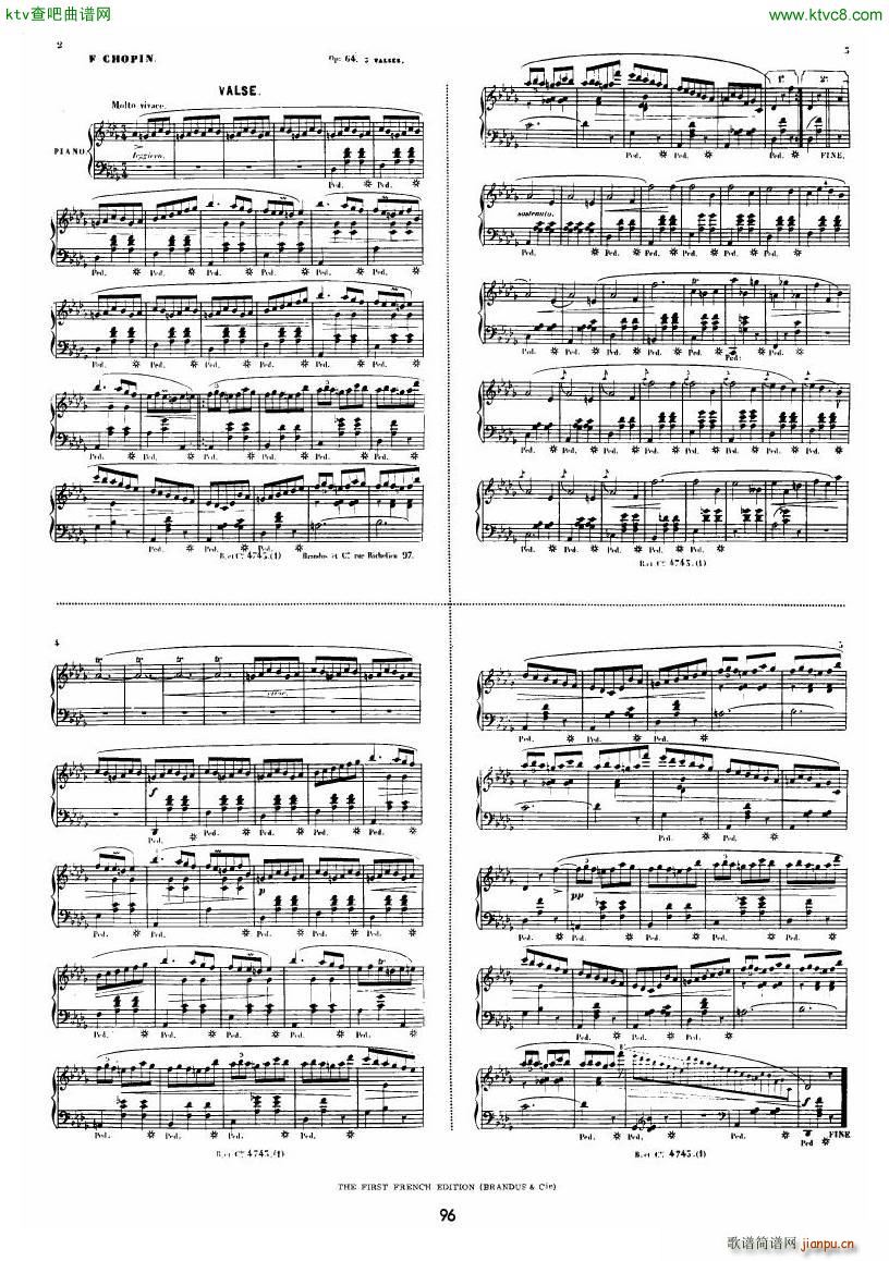 chopin minute waltz transcriptions collection (V)43