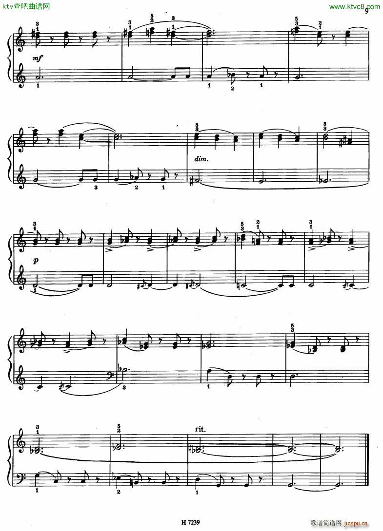 Hurnik piano etudes(V)6