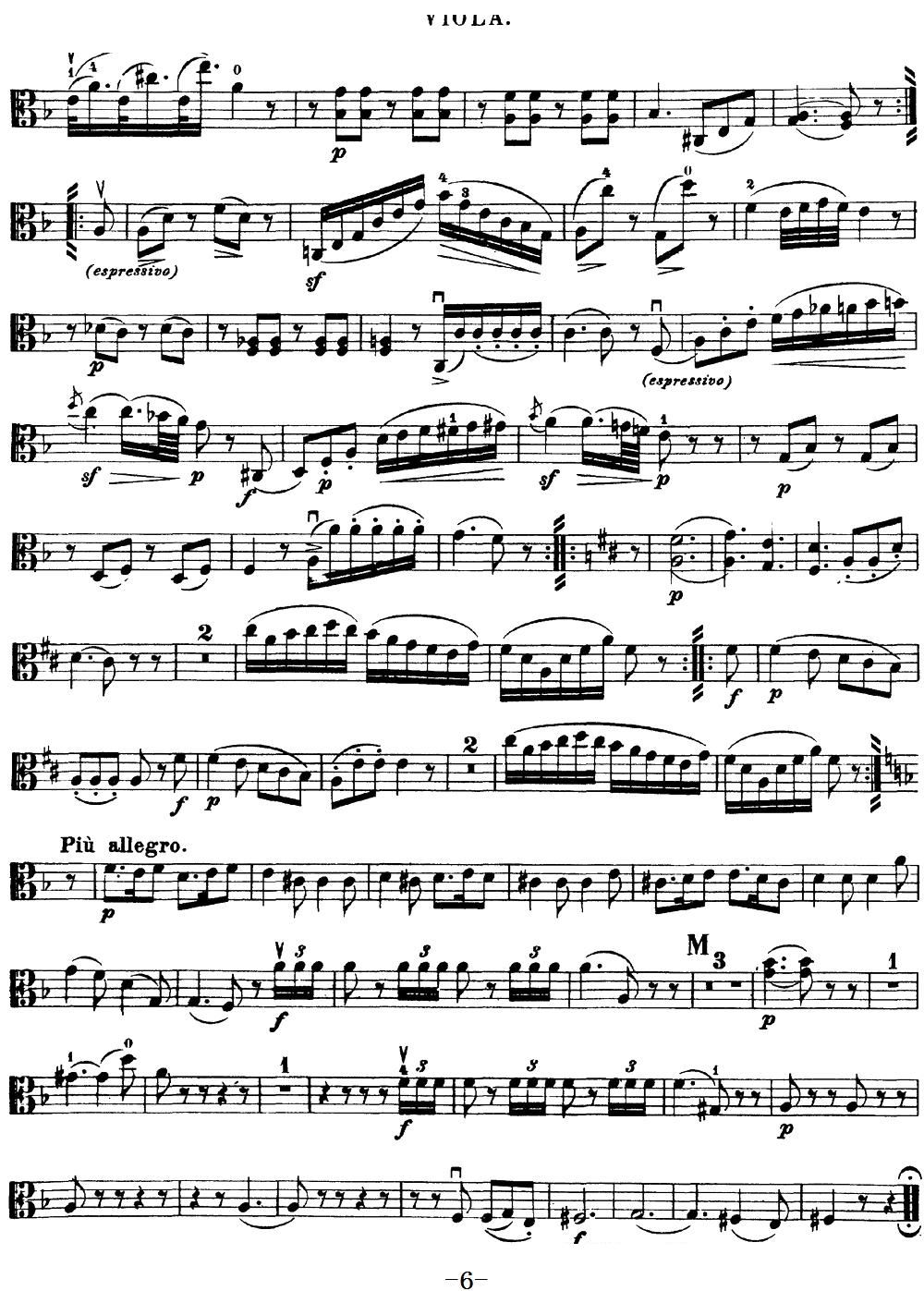 Mozart Quartet No 15 in D Minor K 421 Viola(ʮּ)6