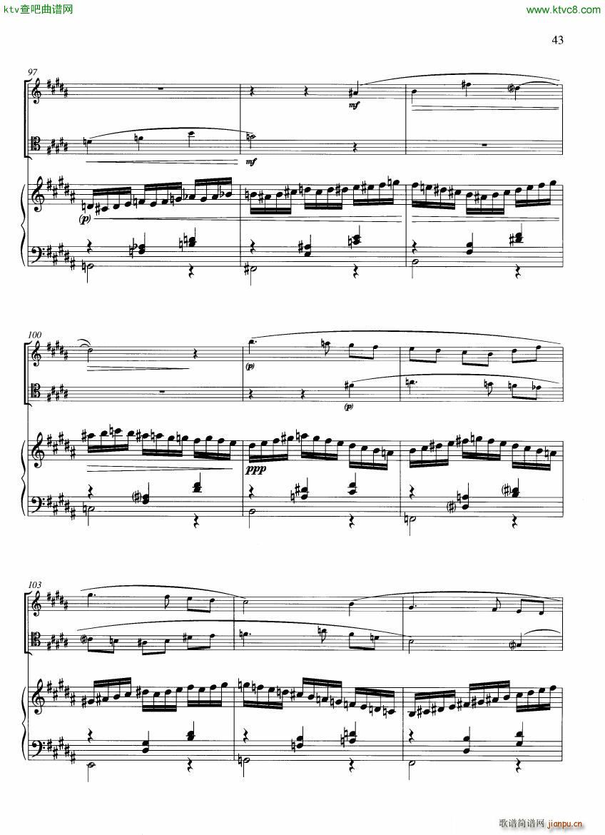 Francaix Trio for oboe bassoon and piano (V)16