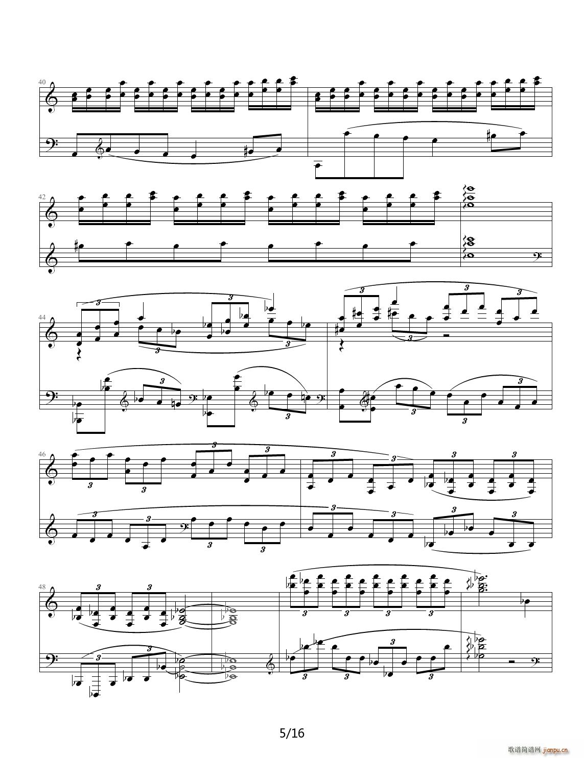 Etude in A Minor C{(V)5