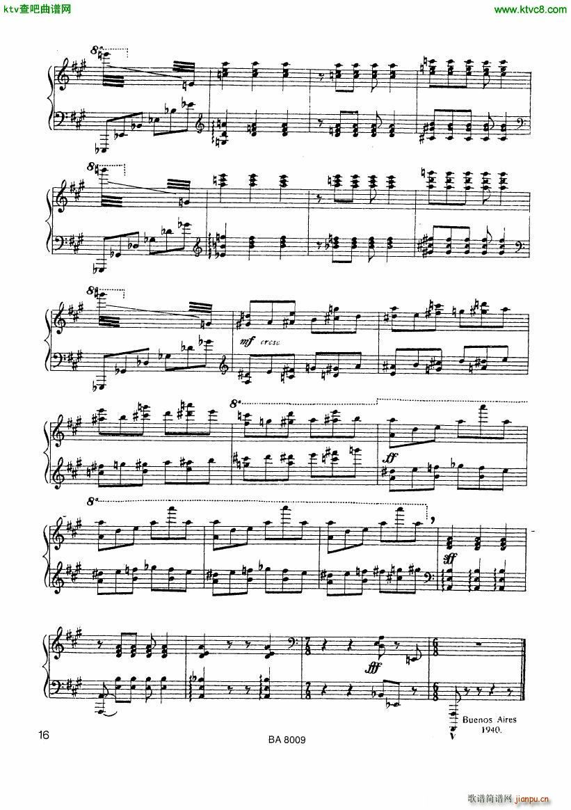 Ginastera Tres Piezas 3 Criolla(V)7