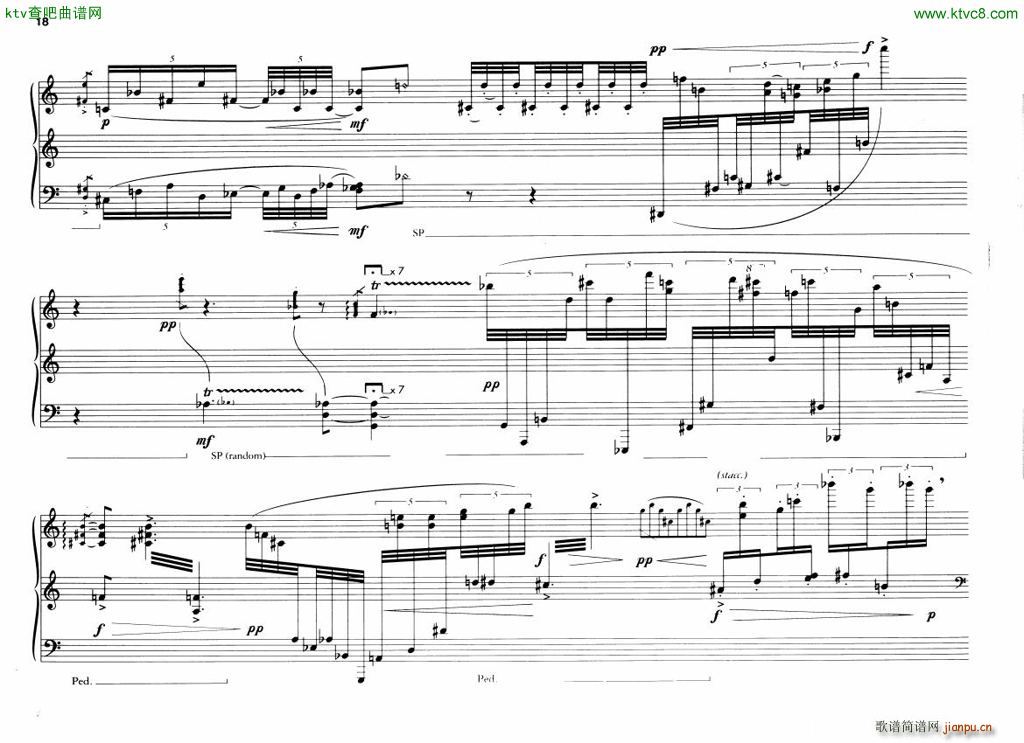Berio 6 Encores for Piano(V)18